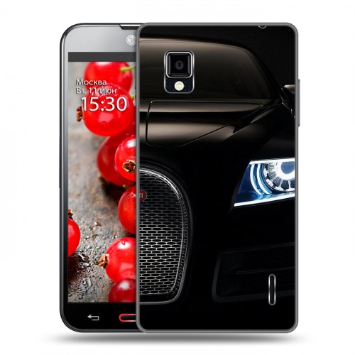 Дизайнерский пластиковый чехол для LG Optimus G Bugatti