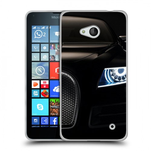 Дизайнерский пластиковый чехол для Microsoft Lumia 640 Bugatti