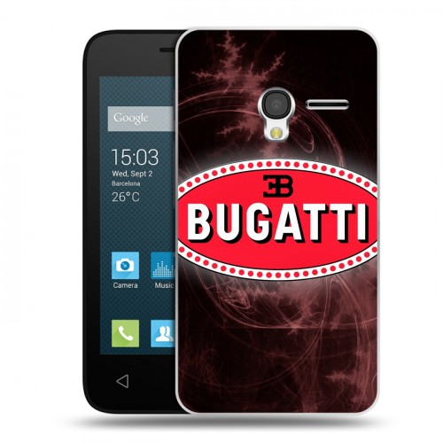 Дизайнерский пластиковый чехол для Alcatel One Touch Pixi 3 (4.0) Bugatti