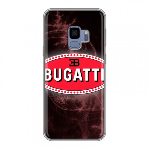 Дизайнерский пластиковый чехол для Samsung Galaxy S9 Bugatti