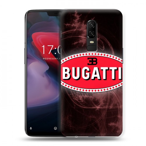 Дизайнерский пластиковый чехол для OnePlus 6 Bugatti