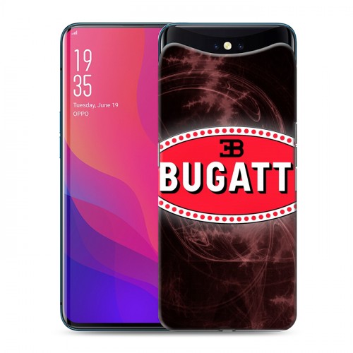 Дизайнерский силиконовый чехол для OPPO Find X Bugatti