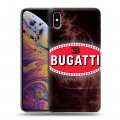 Дизайнерский силиконовый чехол для Iphone Xs Max Bugatti