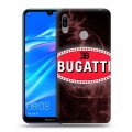 Дизайнерский пластиковый чехол для Huawei Y6 (2019) Bugatti