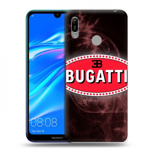 Дизайнерский пластиковый чехол для Huawei Y6 (2019) Bugatti