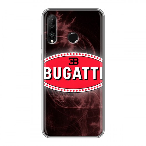 Дизайнерский силиконовый чехол для Huawei P30 Lite Bugatti