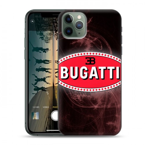 Дизайнерский пластиковый чехол для Iphone 11 Pro Bugatti