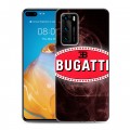 Дизайнерский пластиковый чехол для Huawei P40 Bugatti