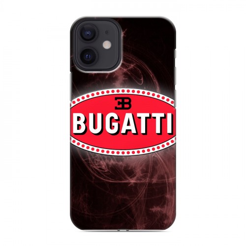 Дизайнерский пластиковый чехол для Iphone 12 Mini Bugatti