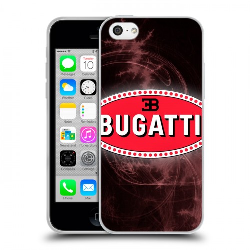 Дизайнерский пластиковый чехол для Iphone 5c Bugatti