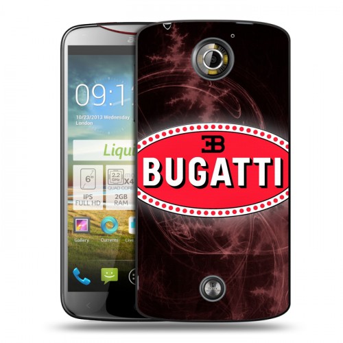 Дизайнерский пластиковый чехол для Acer Liquid S2 Bugatti