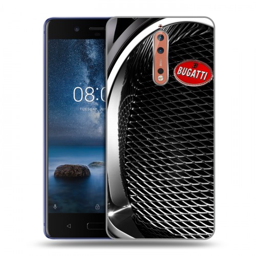 Дизайнерский пластиковый чехол для Nokia 8 Bugatti