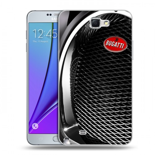 Дизайнерский пластиковый чехол для Samsung Galaxy Note 2 Bugatti