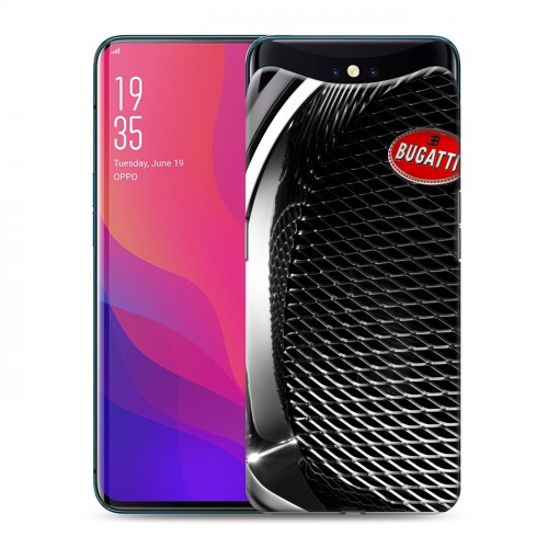 Дизайнерский силиконовый чехол для OPPO Find X Bugatti