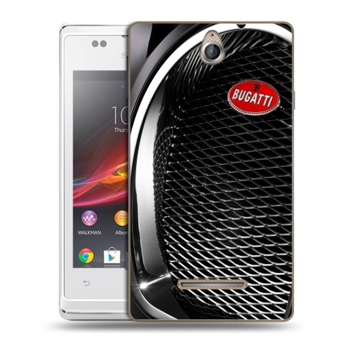 Дизайнерский пластиковый чехол для Sony Xperia E Bugatti