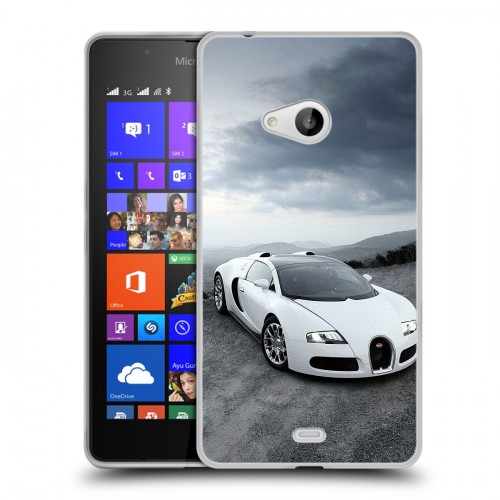 Дизайнерский пластиковый чехол для Microsoft Lumia 540 Bugatti