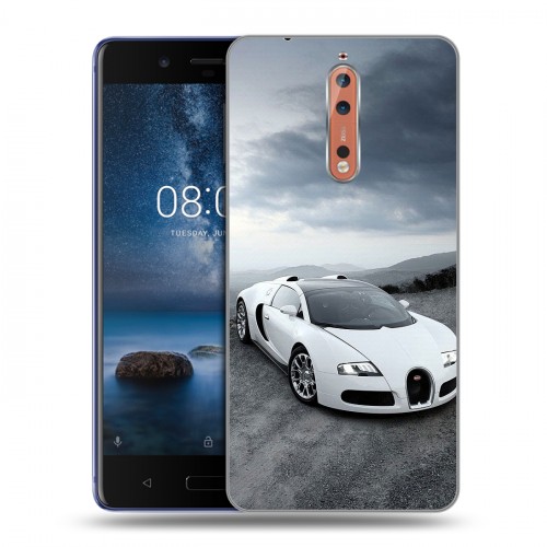 Дизайнерский пластиковый чехол для Nokia 8 Bugatti