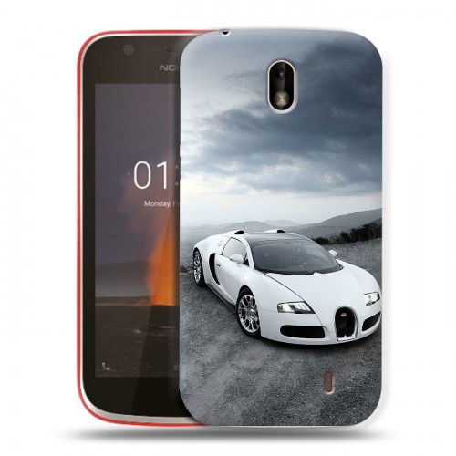 Дизайнерский пластиковый чехол для Nokia 1 Bugatti