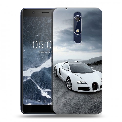 Дизайнерский пластиковый чехол для Nokia 5.1 Bugatti