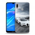 Дизайнерский пластиковый чехол для Huawei Y6 (2019) Bugatti