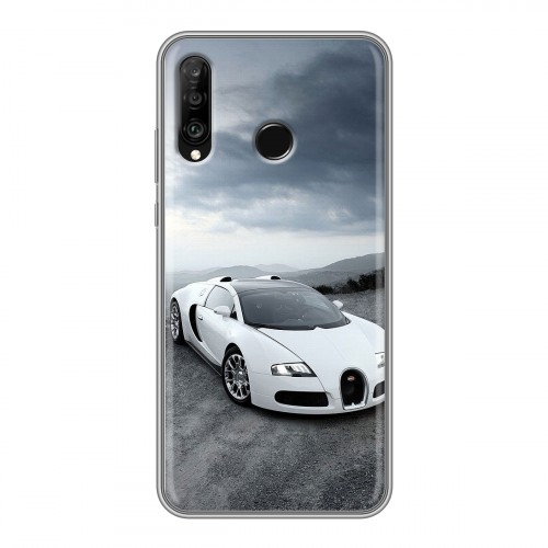 Дизайнерский силиконовый чехол для Huawei P30 Lite Bugatti