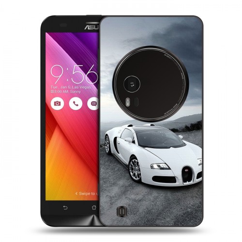 Дизайнерский силиконовый чехол для Asus Zenfone Zoom Bugatti