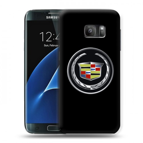 Дизайнерский силиконовый с усиленными углами чехол для Samsung Galaxy S7 Cadillac