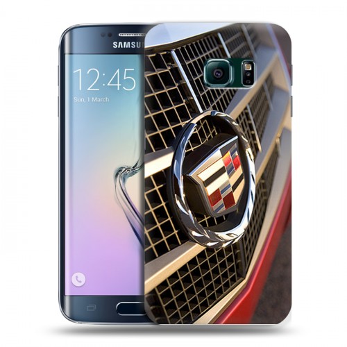 Дизайнерский пластиковый чехол для Samsung Galaxy S6 Edge Cadillac