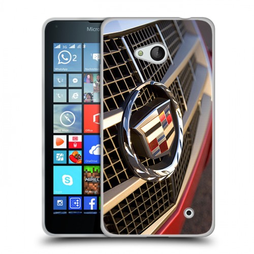 Дизайнерский пластиковый чехол для Microsoft Lumia 640 Cadillac