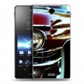 Дизайнерский пластиковый чехол для Sony Xperia TX Cadillac