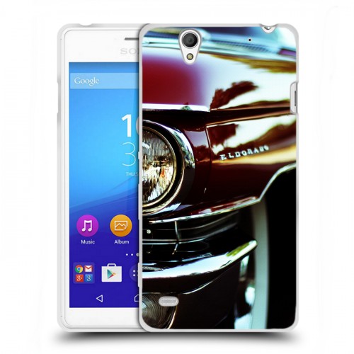 Дизайнерский пластиковый чехол для Sony Xperia C4 Cadillac