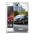 Дизайнерский пластиковый чехол для Sony Xperia L Cadillac