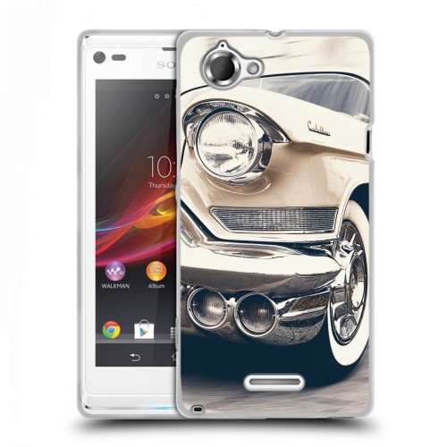 Дизайнерский пластиковый чехол для Sony Xperia L Cadillac