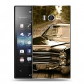 Дизайнерский пластиковый чехол для Sony Xperia acro S Cadillac