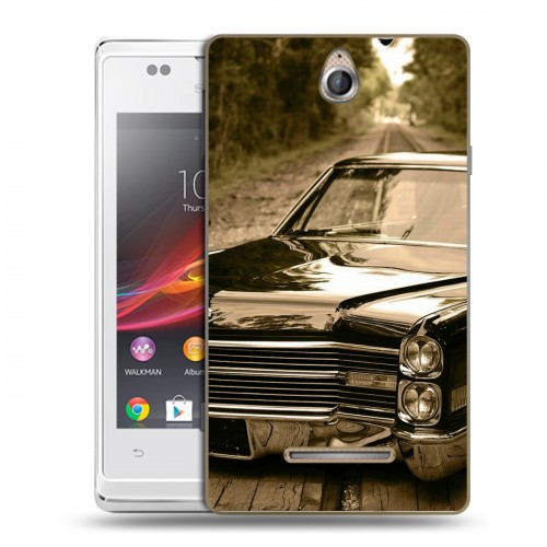 Дизайнерский пластиковый чехол для Sony Xperia E Cadillac