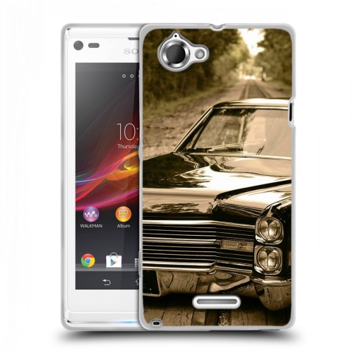 Дизайнерский пластиковый чехол для Sony Xperia L Cadillac