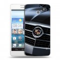 Дизайнерский пластиковый чехол для Huawei Ascend D2 Cadillac