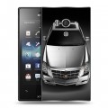 Дизайнерский пластиковый чехол для Sony Xperia acro S Cadillac