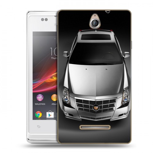 Дизайнерский пластиковый чехол для Sony Xperia E Cadillac