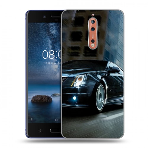 Дизайнерский пластиковый чехол для Nokia 8 Cadillac