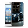 Дизайнерский пластиковый чехол для Huawei Ascend D2 Cadillac