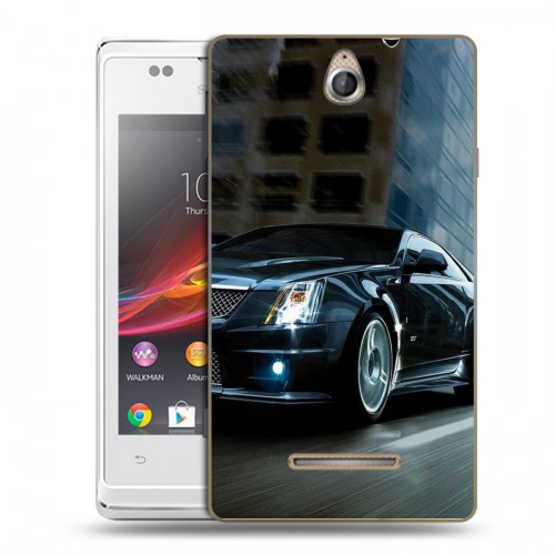 Дизайнерский пластиковый чехол для Sony Xperia E Cadillac