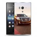 Дизайнерский пластиковый чехол для Sony Xperia acro S Cadillac