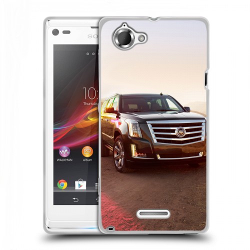 Дизайнерский пластиковый чехол для Sony Xperia L Cadillac