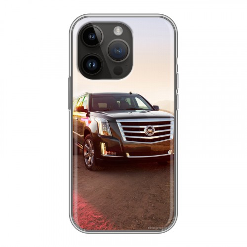 Дизайнерский силиконовый чехол для Iphone 14 Pro Cadillac