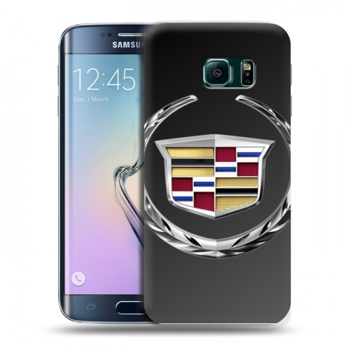 Дизайнерский пластиковый чехол для Samsung Galaxy S6 Edge Cadillac