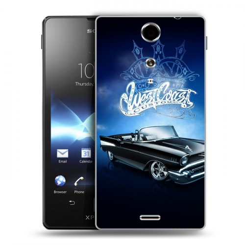 Дизайнерский пластиковый чехол для Sony Xperia TX Cadillac