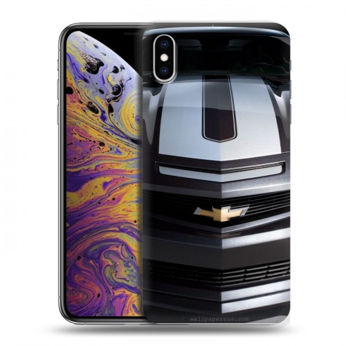 Дизайнерский силиконовый чехол для Iphone Xs Max Chevrolet