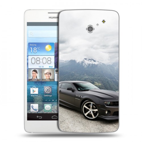 Дизайнерский пластиковый чехол для Huawei Ascend D2 Chevrolet