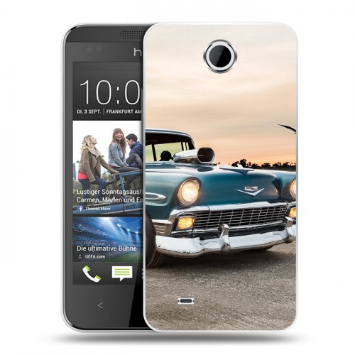 Дизайнерский пластиковый чехол для HTC Desire 300 Chevrolet